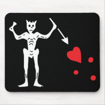 Blackbeard's Pirate Flag mousepads