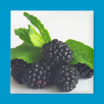 Blackberries and Mint magnets