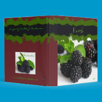 Blackberries Binder - Recipe Binder