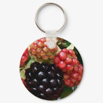 Blackberries Watercolor - Key Chain keychains