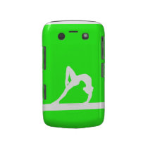 BlackBerry Bold Gymnast Silhouette White on Green Blackberry Bold Case