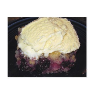 Blackberry Cobbler Recipe Card