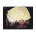 Blackberry Cobbler Recipe Card Postcards