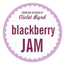 Blackberry Jam Home Canning Label Template Sticker