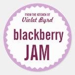 Blackberry Jam Home Canning Label Template Sticker