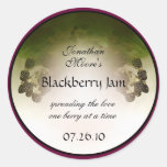 Blackberry Label1 Round Stickers