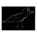 Blackbird Card (Black) by bchrisdesigns Blackbird Card (Black)
