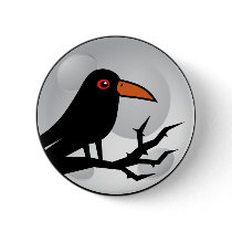 Blackbird Goth Raven/Crow buttons