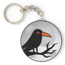 Blackbird Goth Raven/Crow Keychain