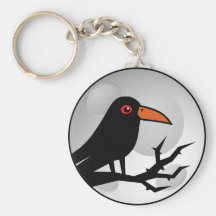 Blackbird Goth Raven/Crow Keychain