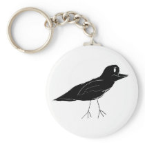 Blackbird Keychain (White) keychains