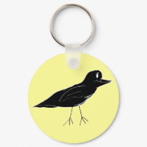 Blackbird Keychain (Yellow) by bchrisdesigns Blackbird Keychain (Yellow)