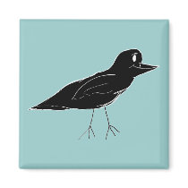 Blackbird Magnet (Blue) by bchrisdesigns Blackbird Magnet (Blue)