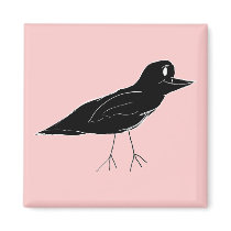 Blackbird Magnet (Pink) by bchrisdesigns Blackbird Magnet (Pink)