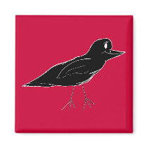 Blackbird Magnet (Red) by bchrisdesigns Blackbird Magnet (Red)
