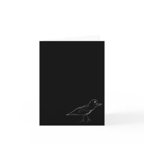 Blackbird Notecard (Black)