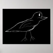 Blackbird Poster (Black)
