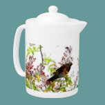 Blackbirds and Rosehips teapots
