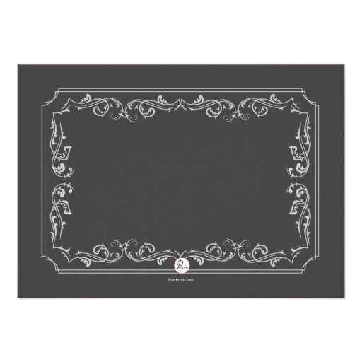 Blackboard Birthday Photo Invitation