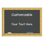 Blackboard Greeting - Custom, Blank Back Personalized Invite