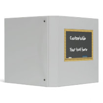 Blackboard Greeting - Customizable Vinyl Binders
