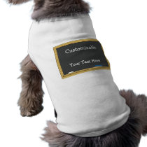 Blackboard Greeting - Customizable Pet T Shirt