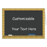 Blackboard Greeting - Customizable Greeting Cards