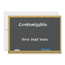Blackboard Greeting - Customizable Invitation