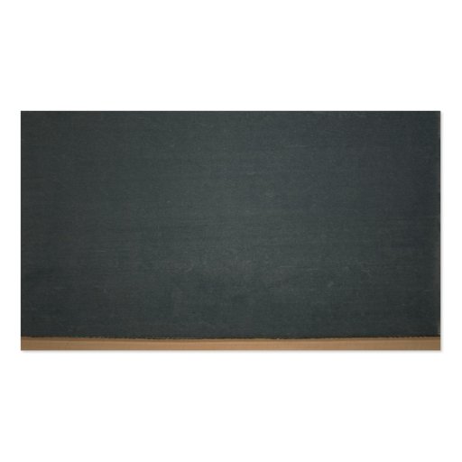 Blackboard Substitute Teacher Business Card (back side)