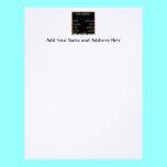 Blackboard with Math Equations letterhead