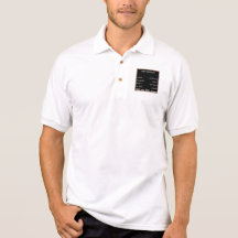 Blackboard with Math Equations Polo T-shirt
