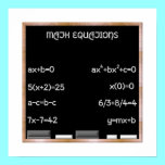 Blackboard with Math Equations posters