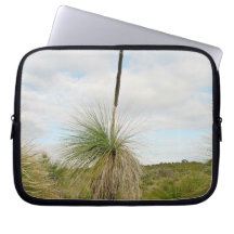 Blackboy tree with dried flower spike laptop computer sleeve