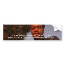 BLACKCHAIN URBAN MUSIC PRODUCTIONS Bumper Sticker bumper stickers