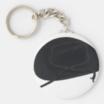 BlackCowboyHat080509 Key Chain