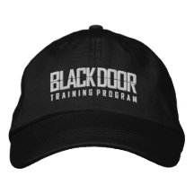 Blackdoor Training Program (black cap) Embroidered Baseball Caps
