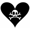 BlackHeartSkull200 t-shirts by iheart BlackHeartSkull200 t-shirts