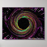 Blackhole Abstract Poster