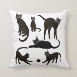 Blackie the Black Cat Pillow