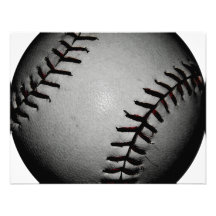 Blackish and Grey/Gray Baseball Custom Invite