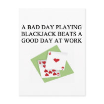 blackjack 21 game player postcards