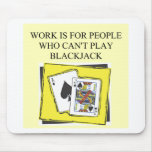 BLACKJACK  21 player Mouse Mat