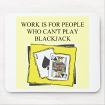 BLACKJACK  21 player mousepads