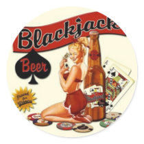 Blackjack Beer stickers