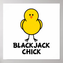 Blackjack Chick Print