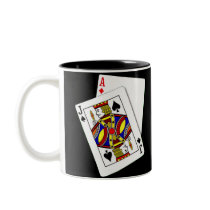 Blackjack Gambling Mug