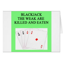 BLACKJACK GREETING CARD