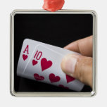 Blackjack Hand - Ace and 10 (2) Ornaments