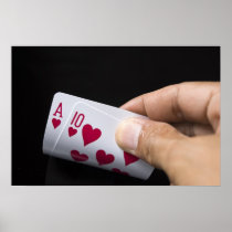 Blackjack Hand - Ace and 10 (2) Poster