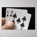 Blackjack Hand - Ace and 10 Poster